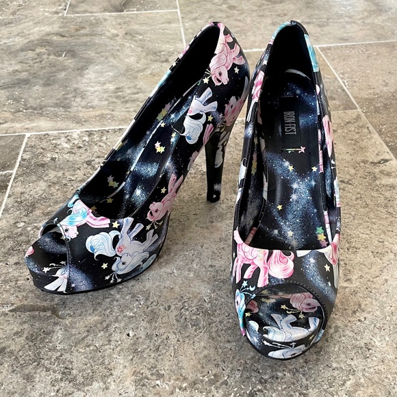 Women's Iron Fist My Little Pony Peep Toe Pumps | Size 8 - Picture 2 of 12